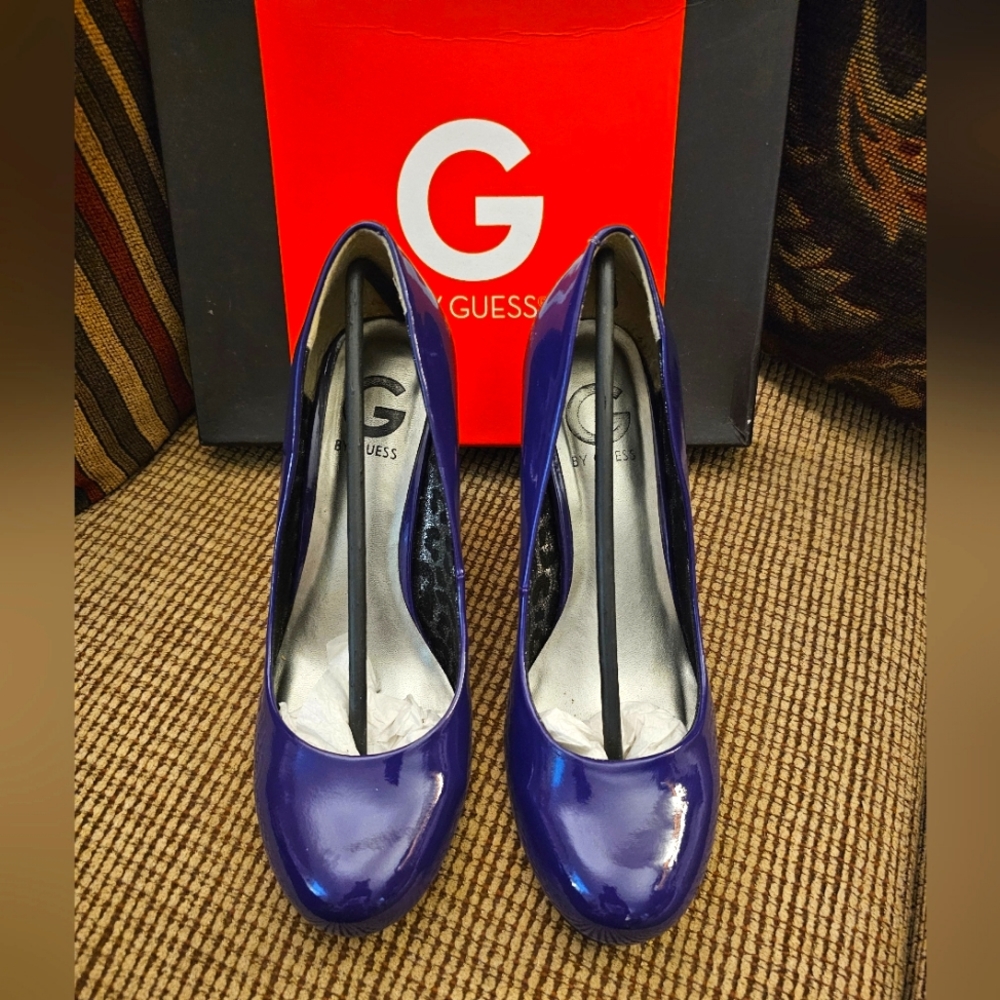 NEW Women'sG by Guess Waverly Dark Purple Pumps Sz 8.5